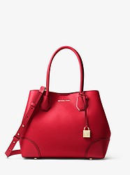 Mercer Gallery Medium Leather Satchel - BRIGHT RED - 30H7GZ5T6A
