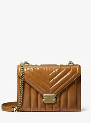 Whitney Large Quilted Leather Convertible Shoulder Bag - ACORN - 30H8BWHL7T