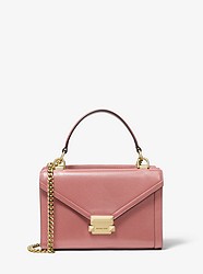 Whitney Small Leather Convertible Shoulder Bag - ROSE - 30H8GWHM5L