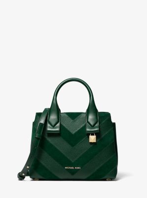 michael kors racing green handbag