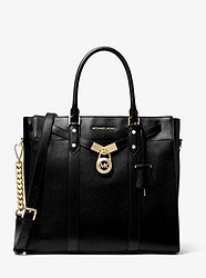 Nouveau Hamilton Pebbled Leather Tote Bag - BLACK - 30H9G0HT3L
