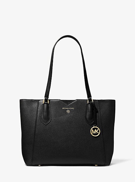 Cabas Mae de taille moyenne en cuir grainé - NOIR(NOIR) - Michael Kors