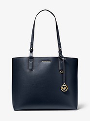 Cameron Large Leather Reversible Tote Bag - NAVY MULTI - 30H9GR3T3L