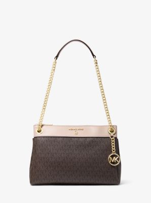 Petit sac convertible Susan porté épaule à imprimé logo - BRUN/ROSE DOUX(MARRON) - Michael Kors