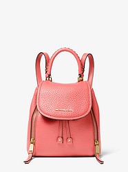 Viv Extra-Small Pebbled Leather Backpack  - PINK GRAPEFRUIT - 30H9GVBB0L
