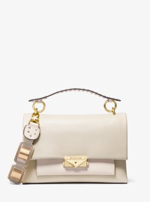 brooke medium embellished pebbled leather shoulder bag