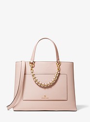 Cece Small Leather Chain Messenger Bag - SOFT PINK - 30S0G0ES6L