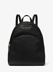 Abbey Medium Pebbled Leather Backpack - BLACK - 30S0GAYB6L