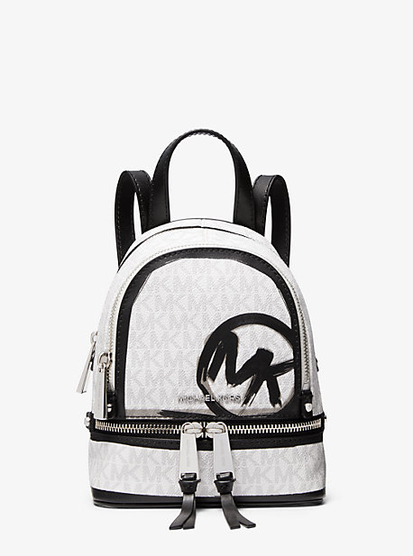 Mini sac à dos Rhea avec logo - BLANC COMBO(BLANC) - Michael Kors
