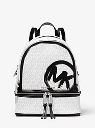 Rhea Medium Logo Backpack - WHITE COMBO - 30S0SEZB2B