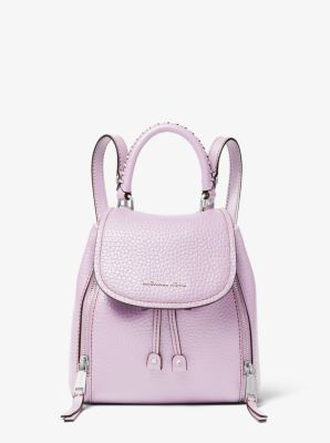 Michael Kors Viv Extra small Pebbled Leather Backpack In Purple ModeSens