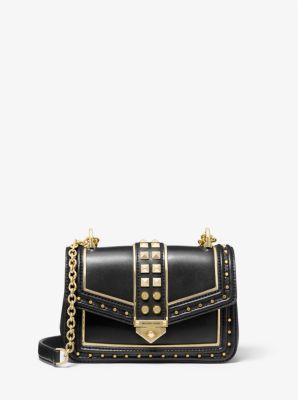 Michael Kors, Soho, Small, Black on Black with Studs