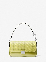 Bradshaw Small Woven Leather Shoulder Bag  - LIMELIGHT - 30S1S2BL1T