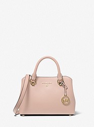 Edith Small Saffiano Leather Satchel - SOFT PINK - 30S2G7ES1L
