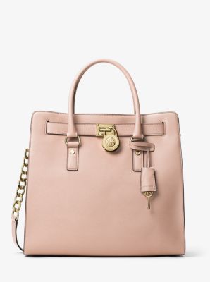michael kors handbag hamilton saffiano leather tote pink cynthia