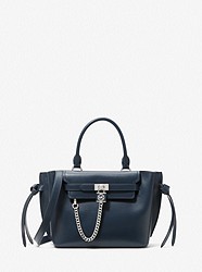 Hamilton Legacy Small Leather Belted Satchel - NAVY - 30S2S9HS0L