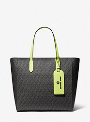 Sinclair Large Logo Top-Zip Tote Bag - LIME - 30S2T5ST7B