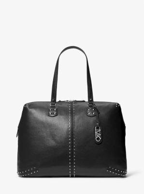 MK Astor Extra-Large Studded Leather Weekender Bag - Black - Michael Kors product