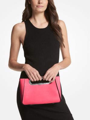 Grand sac à bandoulière convertible Chelsea en cuir Saffiano