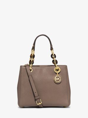Cynthia Small Leather Satchel by Michael Kors