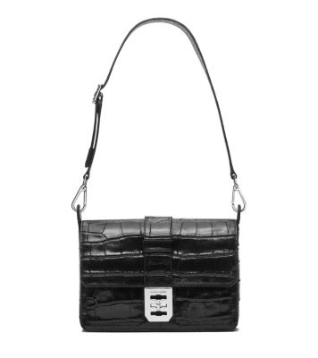 Mila Large Embossed-Leather Shoulder Bag by Michael Kors