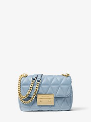 Sloan Small Quilted Leather Crossbody Bag - PALE BLUE - 30S7GSLL1L
