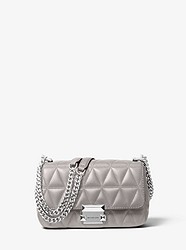 Sloan Small Quilted-Leather Crossbody - PEARL GREY - 30S7SSLL1L