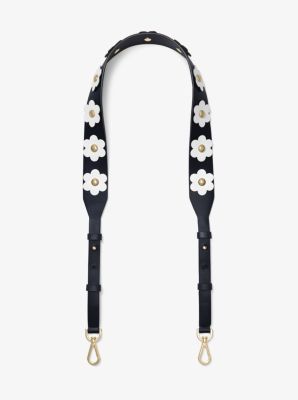 michael kors leather shoulder strap