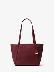 Whitney Small Pebbled Leather Tote - OXBLOOD - 30S8GN1T1L