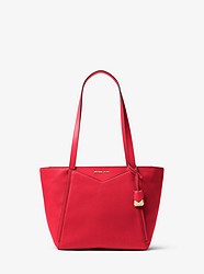 Whitney Small Pebbled Leather Tote Bag - BRIGHT RED - 30S8GN1T1L
