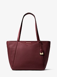 Whitney Large Leather Tote - OXBLOOD - 30S8GN1T3L