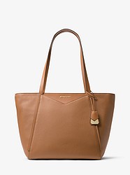 Whitney Large Leather Tote Bag - ACORN - 30S8GN1T3L