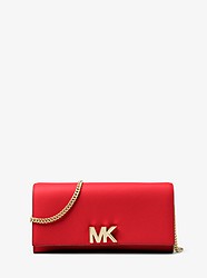 Mott Leather Chain Wallet - BRIGHT RED - 30S8GOXC7L