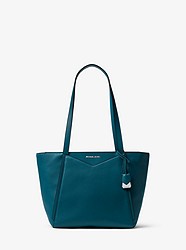 Whitney Small Pebbled Leather Tote - TEAL - 30S8SN1T1L
