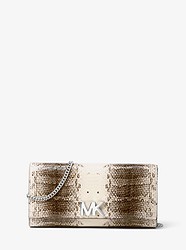Mott Snake-Embossed Leather Chain Wallet - NATURAL - 30S8SOXC4N