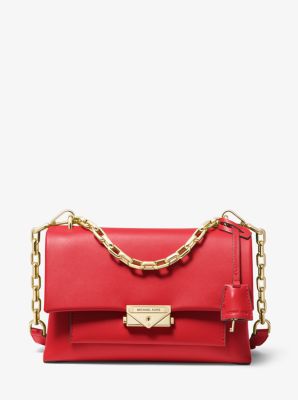 Sac porté épaule Cece de taille moyenne en cuir - ROUGE VIF(ROUGE) - Michael Kors