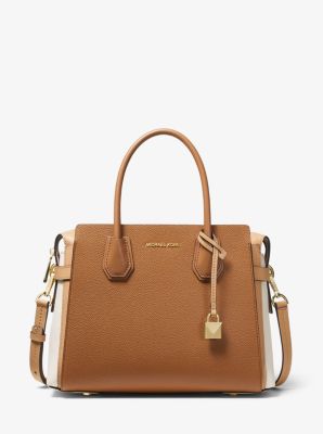 Sacoche Mercer à ceinture de taille moyenne en cuir grainé trois tons - BTRN/LTC/ACR - Michael Kors