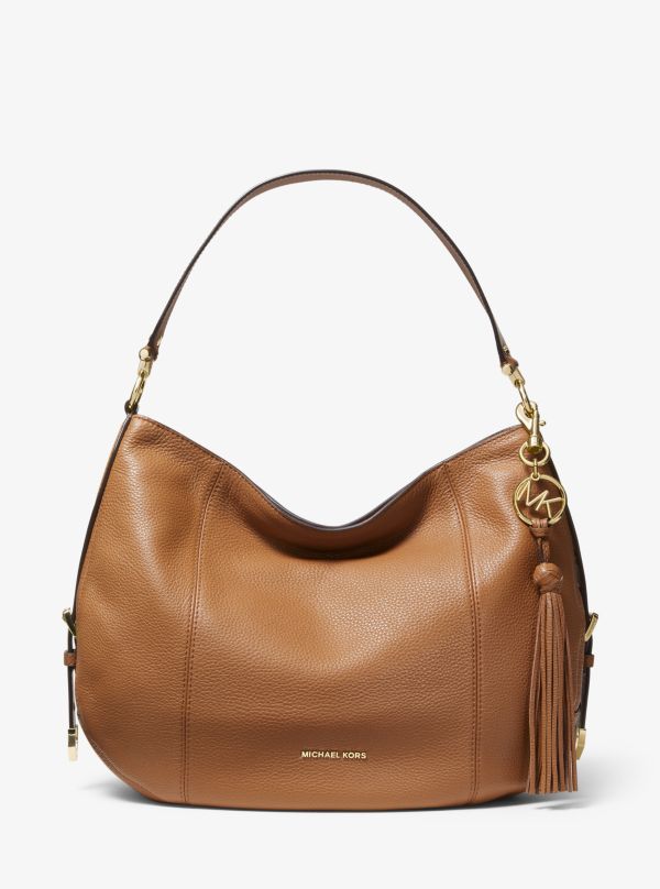 Michael Kors Brooke Medium Pebbled Leather Bucket Bag IUCN Water