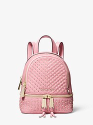 Rhea Mini Studded Leather Backpack - CARNATION - 30S9LEZB0T