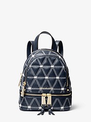 Rhea Mini Quilted Leather Backpack - ADMIRAL - 30S9LEZB1T