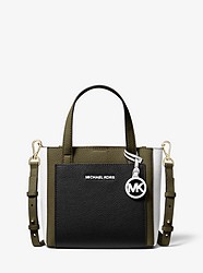 Gemma Small Tri-Color Pebbled Leather Crossbody - OLIVE COMBO - 30S9LGXM1T