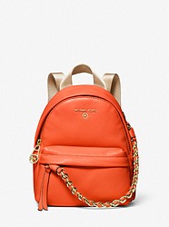 Slater Extra-Small Pebbled Leather Convertible Backpack - CLEMENTINE - 30T0G04B0L