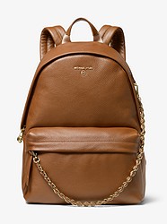Slater Large Pebbled Leather Backpack - LUGGAGE - 30T0G04B7L