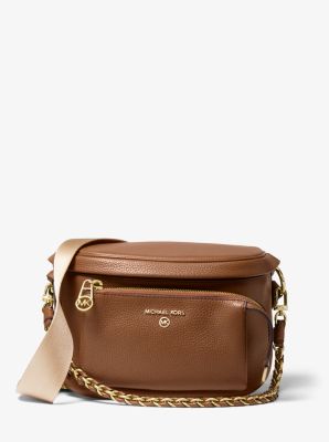 Sac ceinture Slater de taille moyenne en cuir grainé - VALISE(MARRON) - Michael Kors