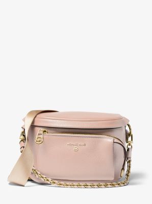 Sac ceinture Slater de taille moyenne en cuir grainé - ROSE DOUX(ROSE) - Michael Kors