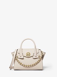 Carmen Extra-Small Saffiano Leather Belted Satchel - LIGHT SAND - 30T0GNMM0L