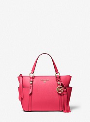 Nomad Small Saffiano Leather Top-Zip Tote Bag - RUBIN RED - 30T0LNXT1L