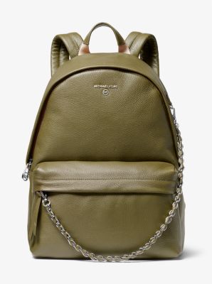 Slater large pebbled leather hot sale backpack