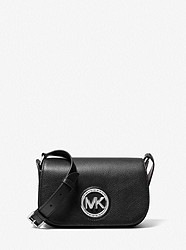 Samira Small Pebbled Leather Messenger Bag - BLACK - 30T0S1MM1L