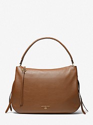 Grand Extra-Large Pebbled Leather Shoulder Bag - LUGGAGE - 30T1GG6L4L